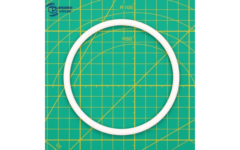 PTFE O型圈106.4x5.7mm車削白色聚四氟乙烯密封件航天食品化學(xué)醫(yī)療領(lǐng)域 歐特派密封OTPLKH 規(guī)格線徑可定制廠家直供